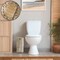 Casafield Free Standing Toilet Paper Storage Roll Holder with Lid - Natural, Fits 3 Rolls, Seagrass or Water Hyacinth Bath Tissue Organizer for Bathroom